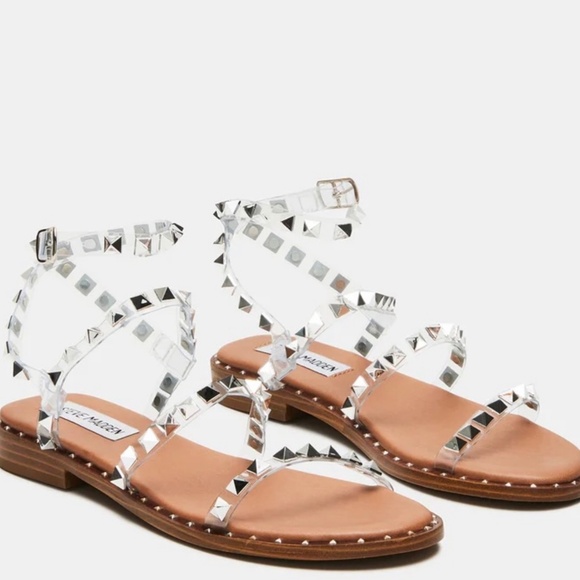 Steve Madden Clear Travel Sandal - size 8 - Picture 1 of 7
